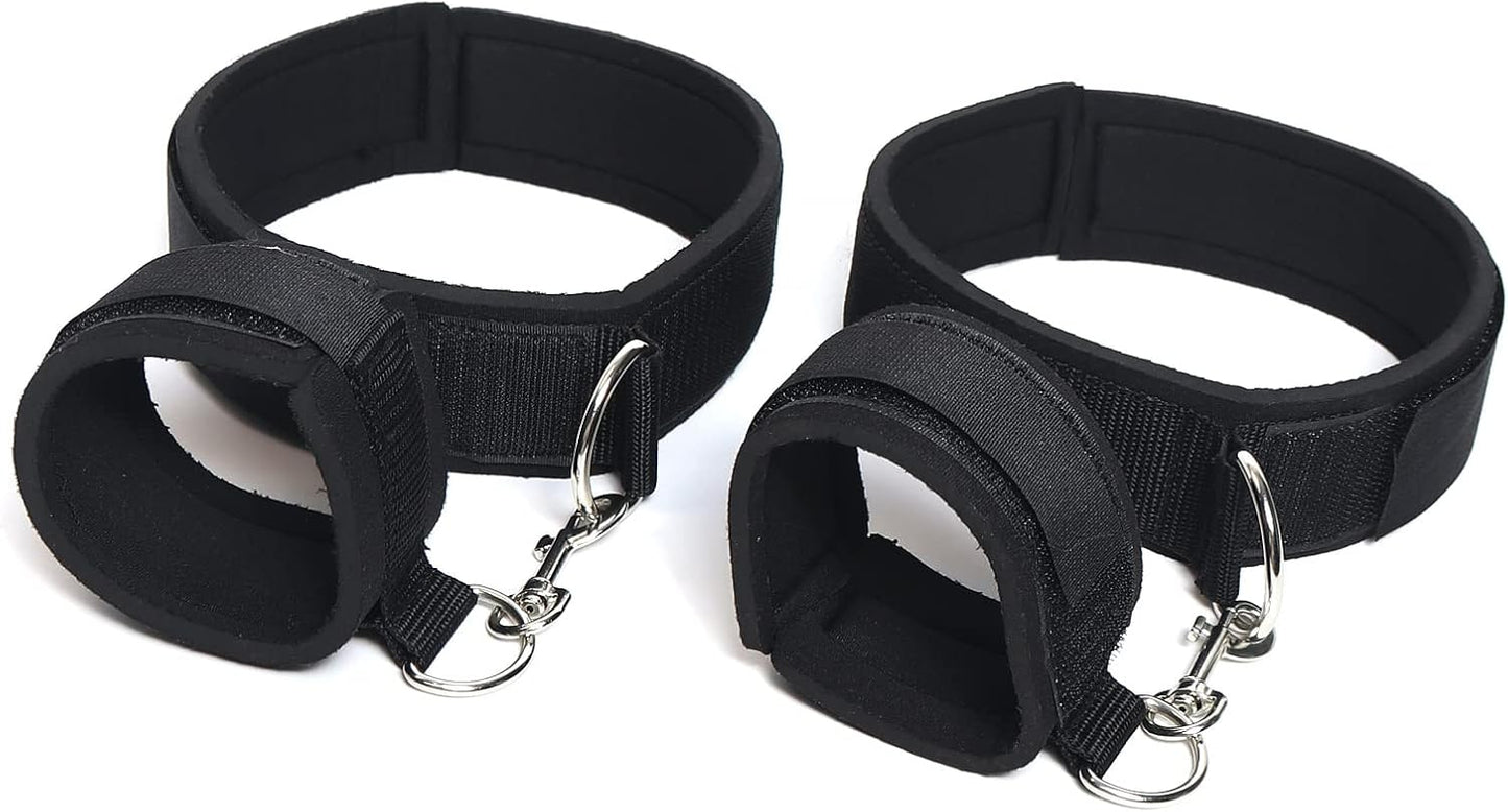 Juego de restricciones BDSM para muñeca y muslo