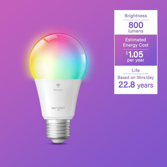 Sengled Bombilla WiFi que cambia de color, Juego de 4