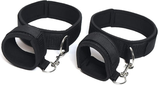 Juego de restricciones BDSM para muñeca y muslo